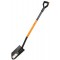 Bradas Bêche pointue, longueur : 1.250 mm, noir/orange