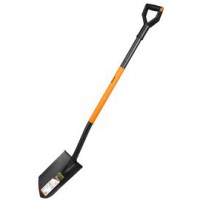 Bradas Bêche pointue, longueur : 1.250 mm, noir/orange