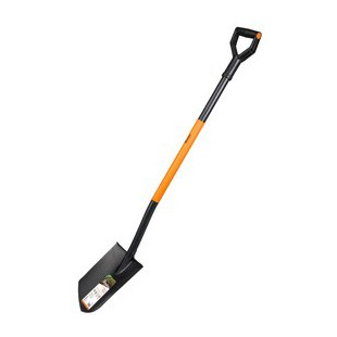 Bradas Bêche pointue, longueur : 1.250 mm, noir/orange