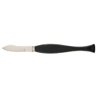 Wonday Grattoir à virole, 176 mm, manche noir en plastique