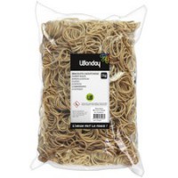 Wonday Bracelets caoutchouc larges, 90 x 6 mm, sac, nature