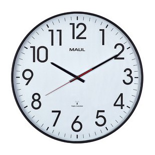 MAUL Horloge murale MAULclimb, diamètre: 470 mm, noir