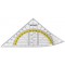 WESTCOTT Equerre géométrique, hypoténuse: 140 mm, souple