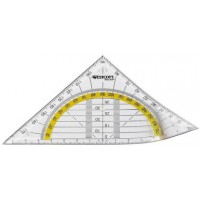 WESTCOTT Equerre géométrique, hypoténuse: 140 mm, souple