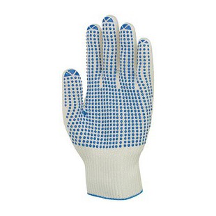 Lot de 10 : uvex Gants de travail unigrip 6620, T. 07, blanc/bleu