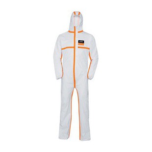 uvex Combinaison de protection jetable 4B, XL, blanc/orange