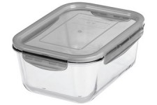 GastroMax Boîte de conservation en verre, 0,75 litre, gris