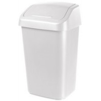 orthex Poubelle à couvercle basculant, 25 litres, gris foncé
