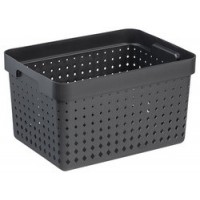 plast team Bac de rangement SEOUL BASKET L, noir