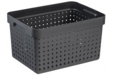 plast team Bac de rangement SEOUL BASKET L, noir