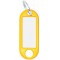 WEDO Porte-clés avec anneau, diamètre: 18 mm, jaune