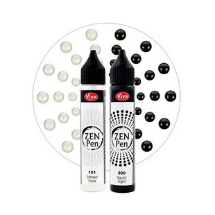 ViVA DECOR Stylo à perle Zen Pen 'Yin & Yang', set de 2