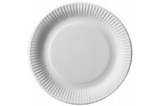 PAPSTAR Assiette en carton 'pure', rond, 200 mm, blanc