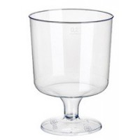 STARPAK Verre à vin rouge en plastique, 0,2 l, transparent