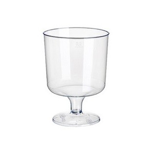 STARPAK Verre à vin rouge en plastique, 0,2 l, transparent