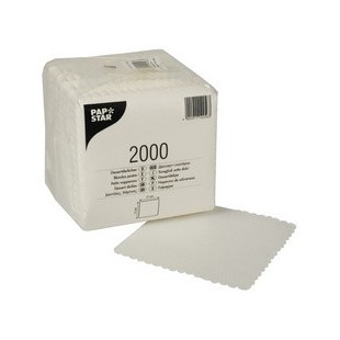 PAPSTAR Sous-tasse, 170 x 170 mm, blanc