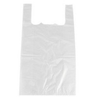 PAPSTAR Sac en plastique, en HDPE, blanc