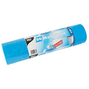 STARPAK Sac poubelle HDPE, 120 litres, bleu