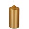 PAPSTAR Bougie cylindrique de Noel, or