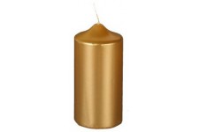 PAPSTAR Bougie cylindrique de Noel, or