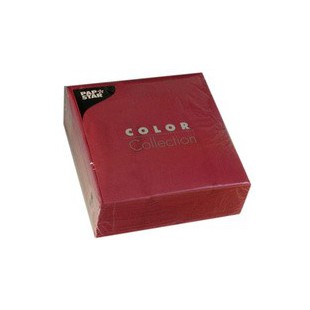 PAPSTAR Serviettes, 330 x 330 mm, 3 couches, bordeaux