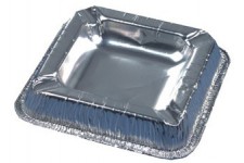 PAPSTAR Cendrier en aluminium, carré, par 50