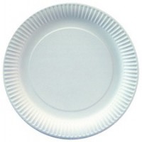 STARPAK Assiette en carton, rond, diamètre: 230 mm, blanc