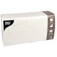 PAPSTAR Serviettes, 330 x 330 mm, 2 plis, blanc