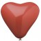 PAPSTAR Ballon de baudruche 'Coeur', en forme de coeur,rouge