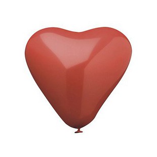 PAPSTAR Ballon de baudruche 'Coeur', en forme de coeur,rouge