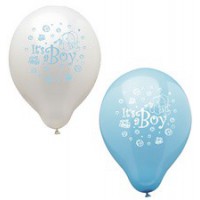PAPSTAR Ballons de baudruche 'It's a Boy',assorti bleu/blanc