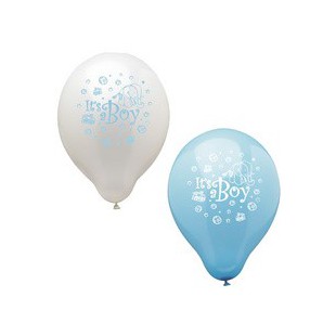 PAPSTAR Ballons de baudruche 'It's a Boy',assorti bleu/blanc