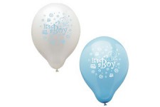 PAPSTAR Ballons de baudruche 'It's a Boy',assorti bleu/blanc