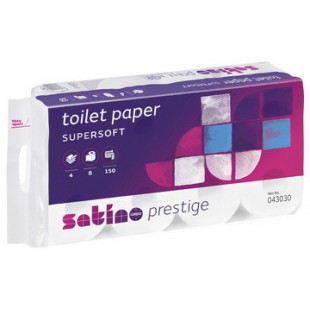 satino by wepa Papier toilette Prestige, 4 couches, blanc