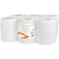Lot de 12 : Tapira Papier toilette Plus, gros rouleau, 2 couches, 150 m