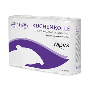 Tapira Rouleau papier essuie-tout Top, 3 plis, extra blanc