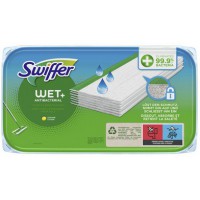 Lot de 12 : Swiffer Lingettes humides antibactÃ©riennes, recharge de 10