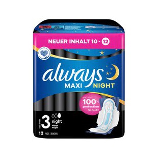 always maxi Serviette avec ailettes 10, taille 3