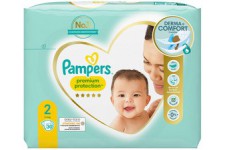 Pampers Couches Premium Protection New Baby, taille 2 Mini
