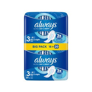 always maxi Serviette hygiénique Night avec ailettes,BigPack