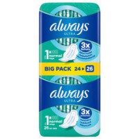 always ultra Serviette hygiénique Normal à ailettes, BigPack