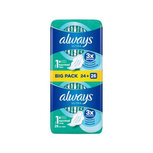 always ultra Serviette hygiénique Normal à ailettes, BigPack