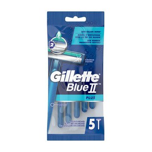 Gillette Rasoir jetable Blue II Plus, pack de 5