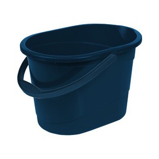 keeeper Seau de nettoyage 'thies eco', ovale, 13 L, bleu