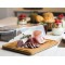 APS Plateau en bambou avec cloche, 240 x 185 x 15 mm