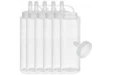 APS Bouteille verseuse souple, 260 ml, set de 6, transparent