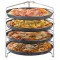 APS Support pour 4 plaques à pizza, (L)260x(P)250x(H)260 mm