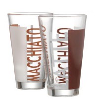 Lot de 6 : Flirt by R & B Verre à latte-macchiato 'Coffeeparty', 0,33 l