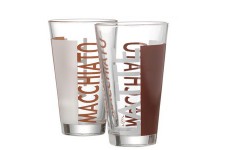 Lot de 6 : Flirt by R & B Verre à latte-macchiato 'Coffeeparty', 0,33 l