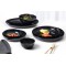 Lot de 12 : Ritzenhoff & Breker Assiette '4EVERY DAY', ovale, noir